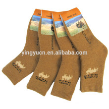 Factory direct selling  winter super thick warm soft women mens 100% camel hair socks